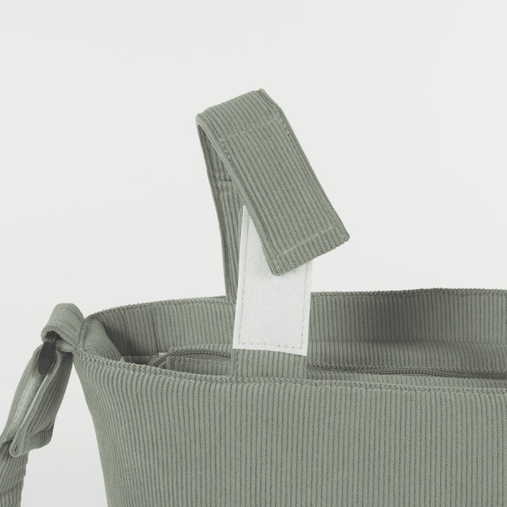 Walking Mum - Changing Bag - Corduroy Gala Mint - Mabel & Fox