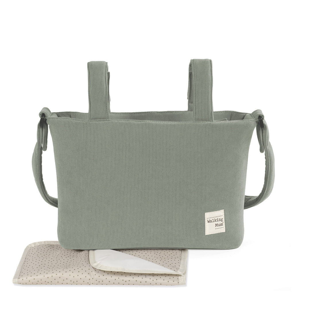 Walking Mum - Changing Bag - Corduroy Gala Mint - Mabel & Fox