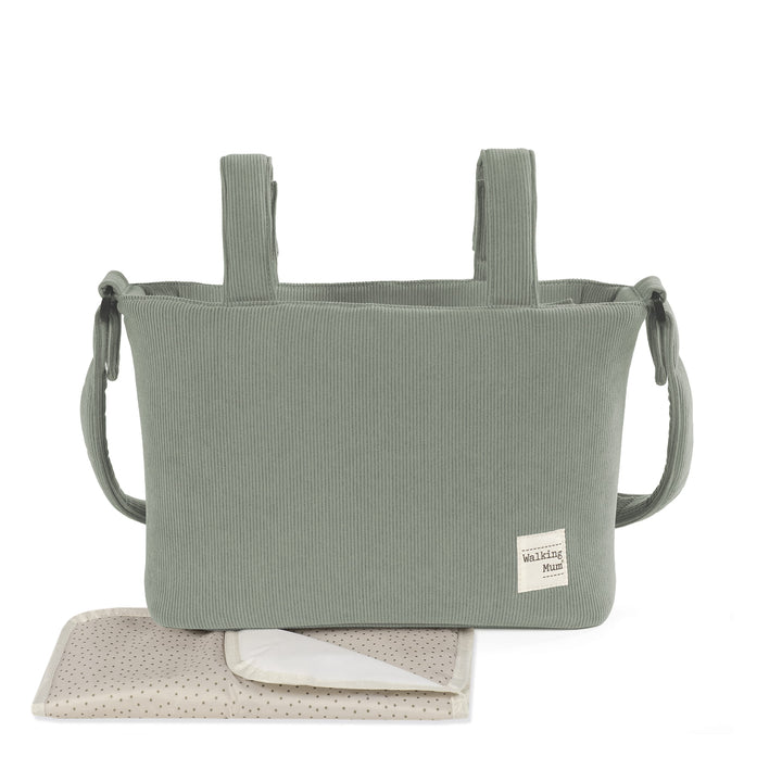 Walking Mum - Changing Bag - Corduroy Gala Mint - Mabel & Fox