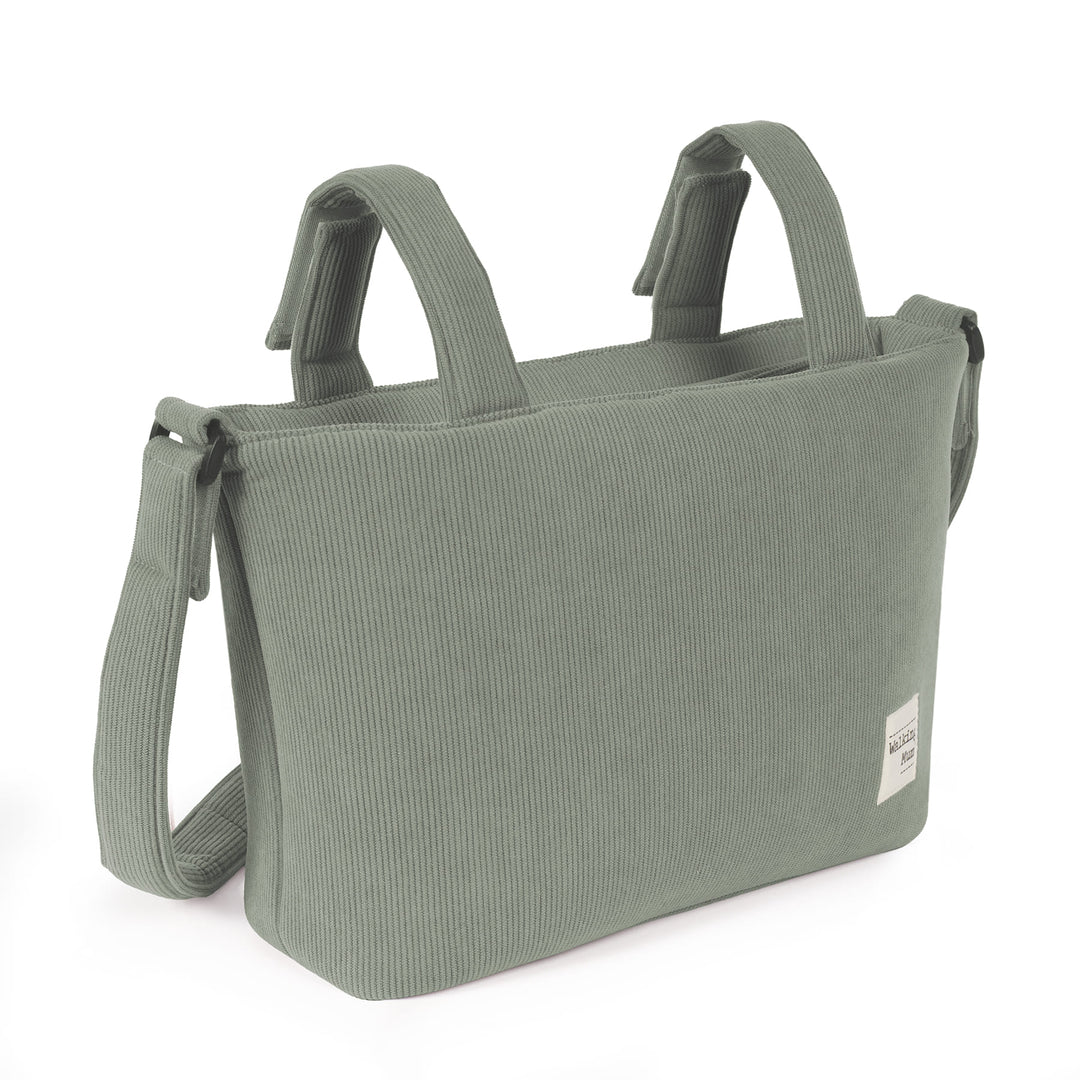Walking Mum - Changing Bag - Corduroy Gala Mint - Mabel & Fox