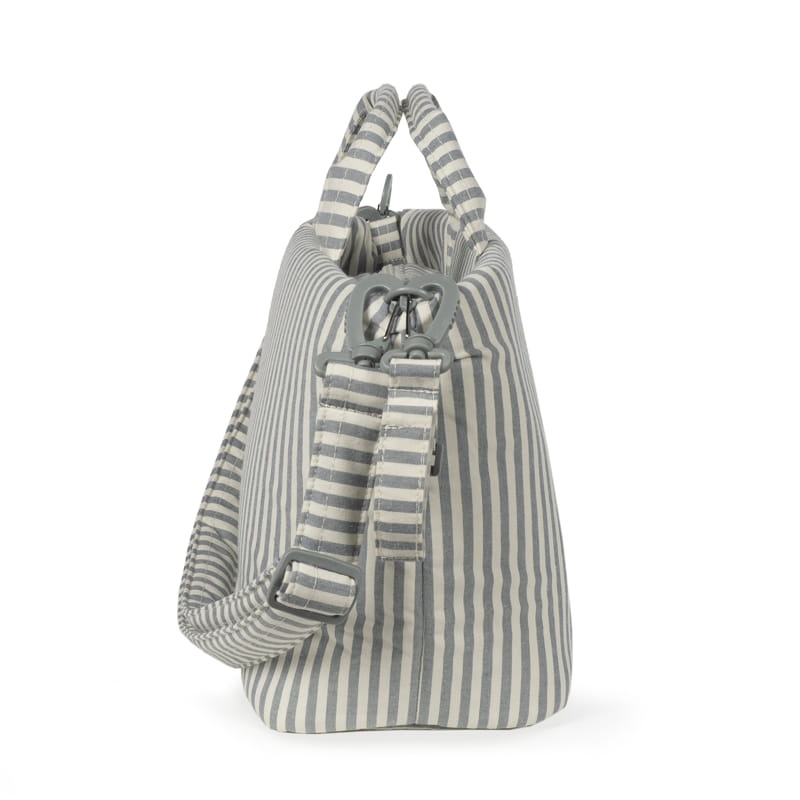 Walking Mum - Changing Bag - Praliné Stripes Matcha - Mabel & Fox
