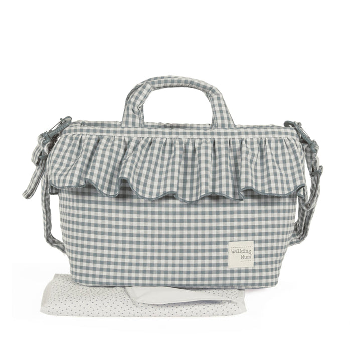 Walking Mum - Changing Bag - Praliné Vichy Matcha - Mabel & Fox