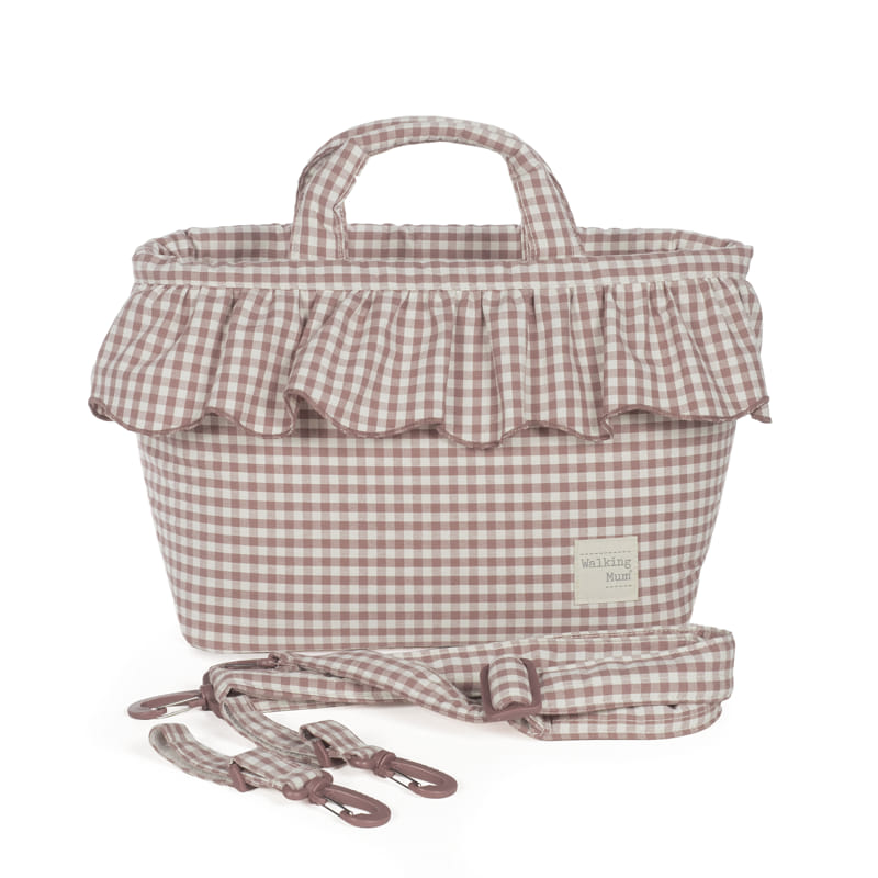 Walking Mum - Changing Bag - Praliné Vichy Moka - Mabel & Fox