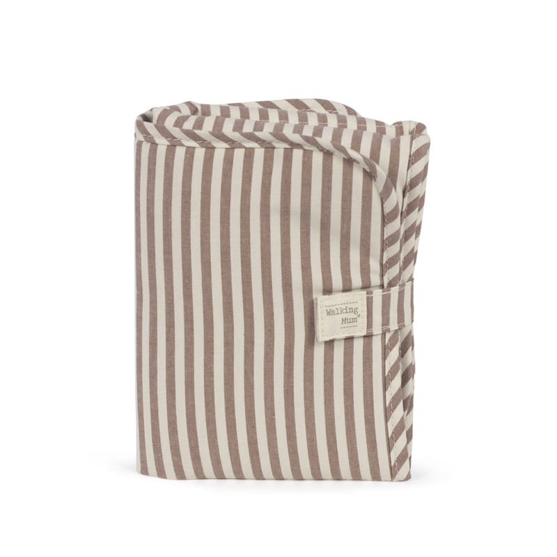Walking Mum - Changing Mat - Praliné Stripes Moka - Mabel & Fox