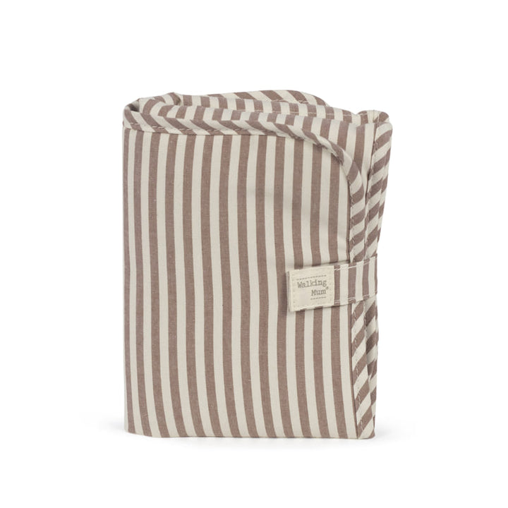 Walking Mum - Changing Mat - Praliné Stripes Moka - Mabel & Fox