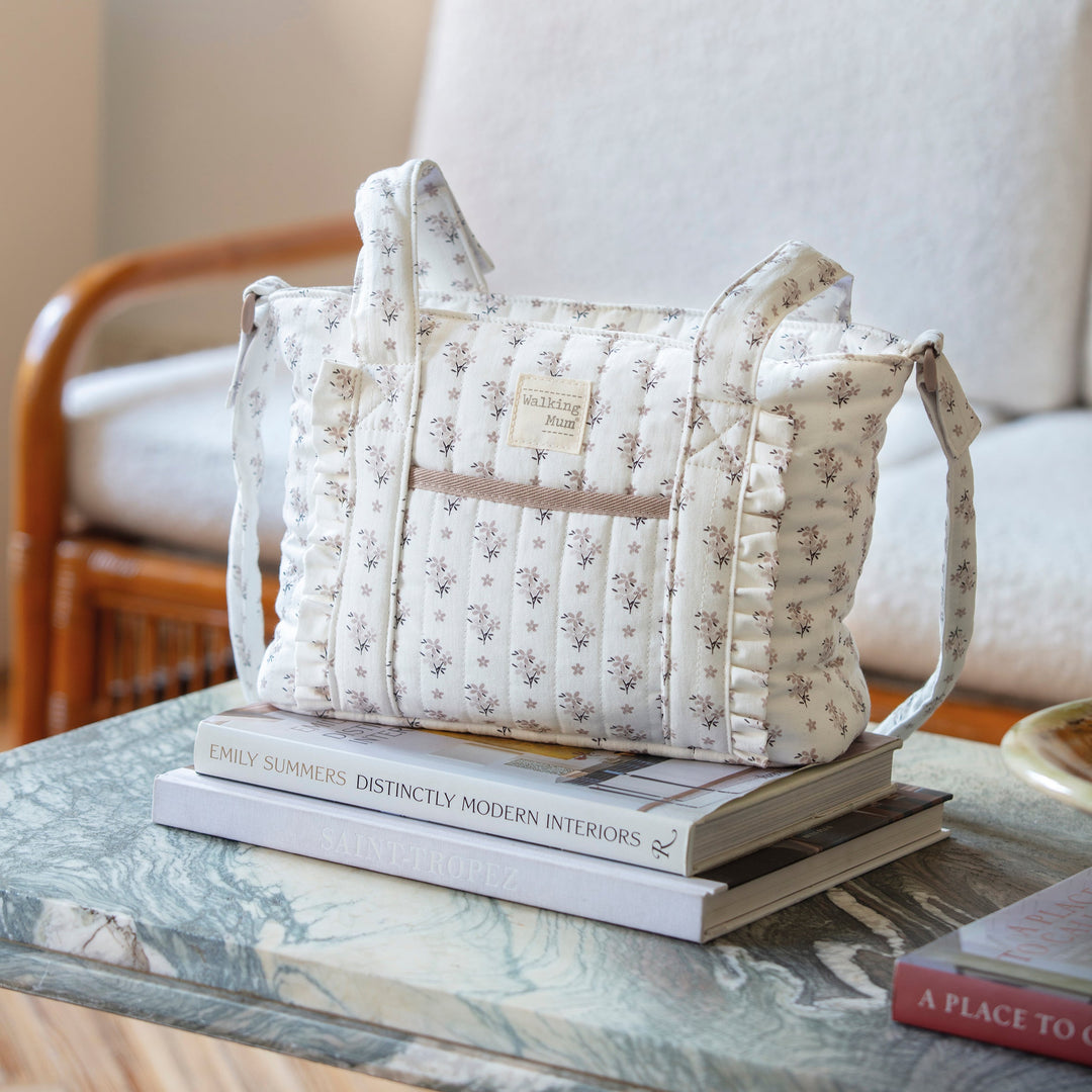 Walking Mum - Crossbody Bag - Botton Flowers - Mabel & Fox