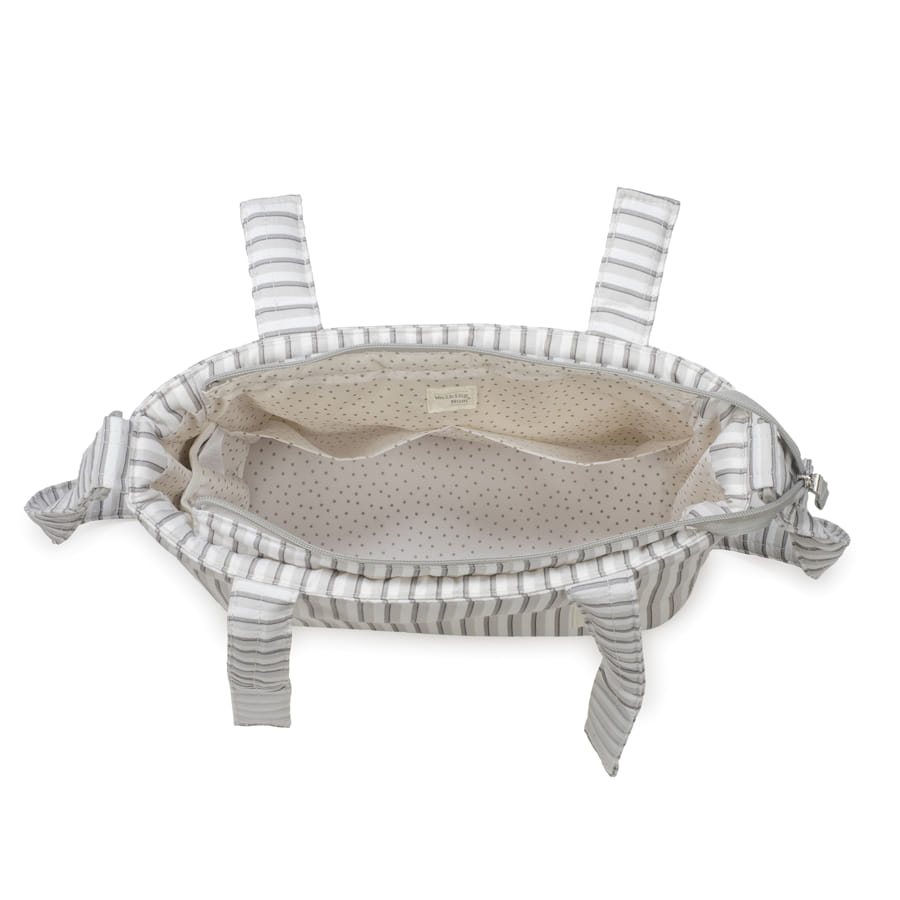 Walking Mum - Crossbody Bag - Botton Stripes - Mabel & Fox