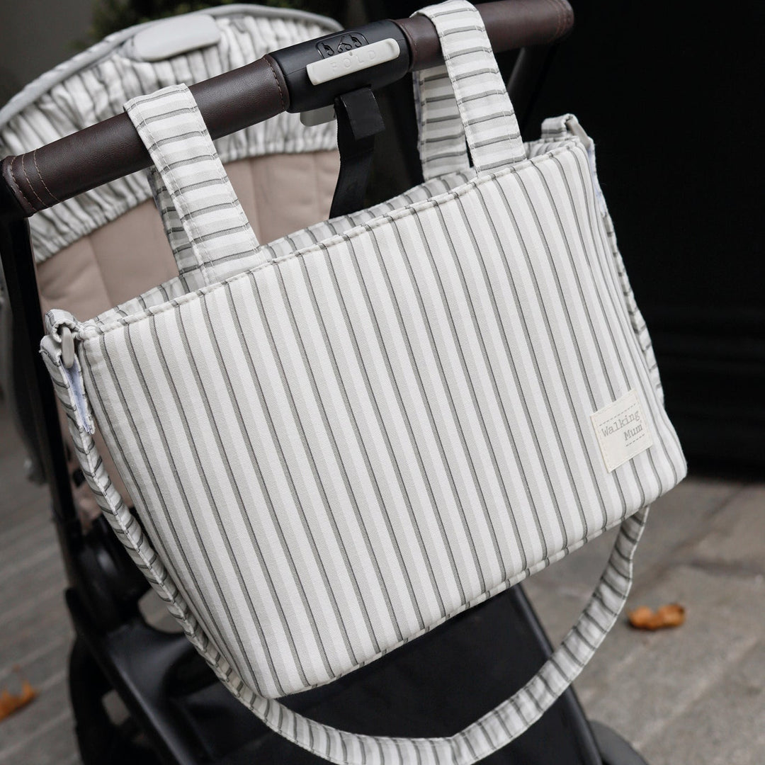 Walking Mum - Crossbody Bag - Botton Stripes - Mabel & Fox