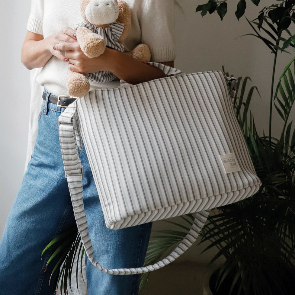 Walking Mum - Crossbody Bag - Botton Stripes - Mabel & Fox
