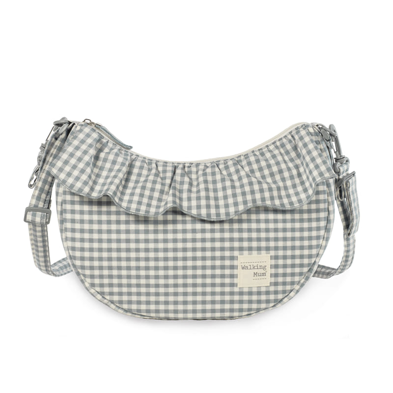 Walking Mum - Crossbody Bag - Gondola Praliné Vichy Matcha - Mabel & Fox