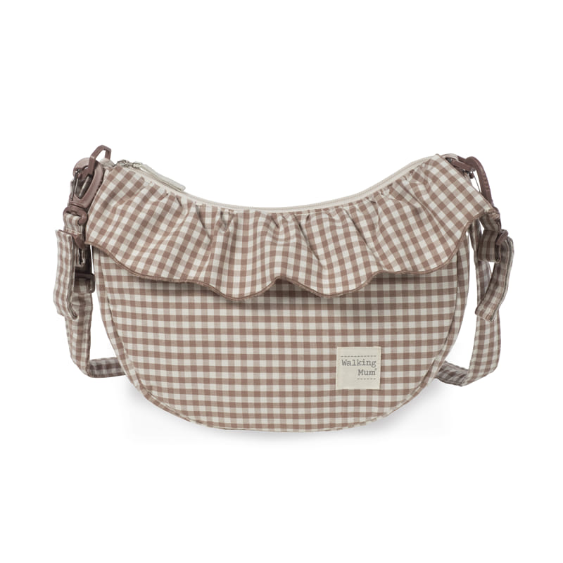Walking Mum - Crossbody Bag - Gondola Praliné Vichy Moka - Mabel & Fox