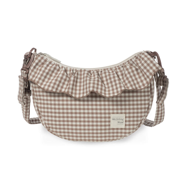 Walking Mum - Crossbody Bag - Gondola Praliné Vichy Moka - Mabel & Fox