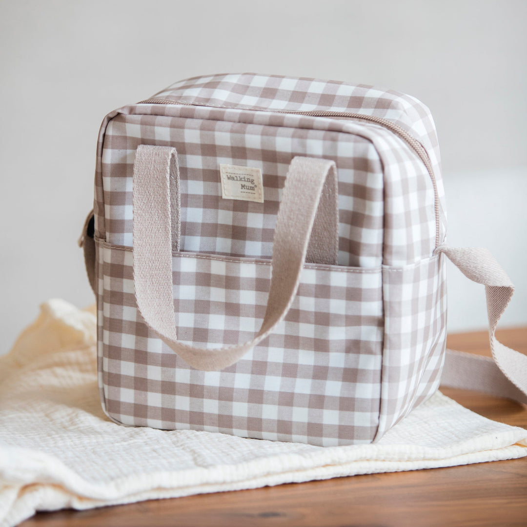 Walking Mum - Insulated Bottle Bag - Caetana Sand - Mabel & Fox