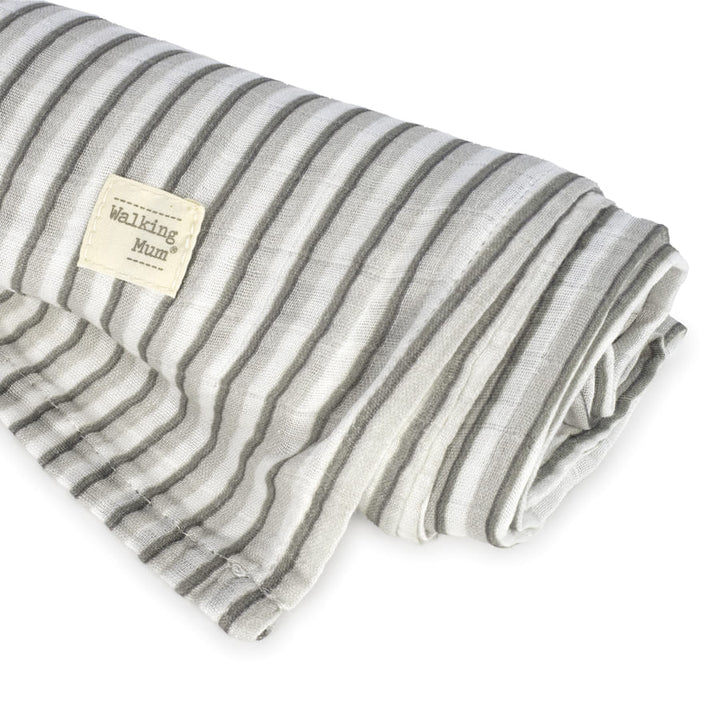 Walking Mum - Muslin - Botton Stripes - Mabel & Fox