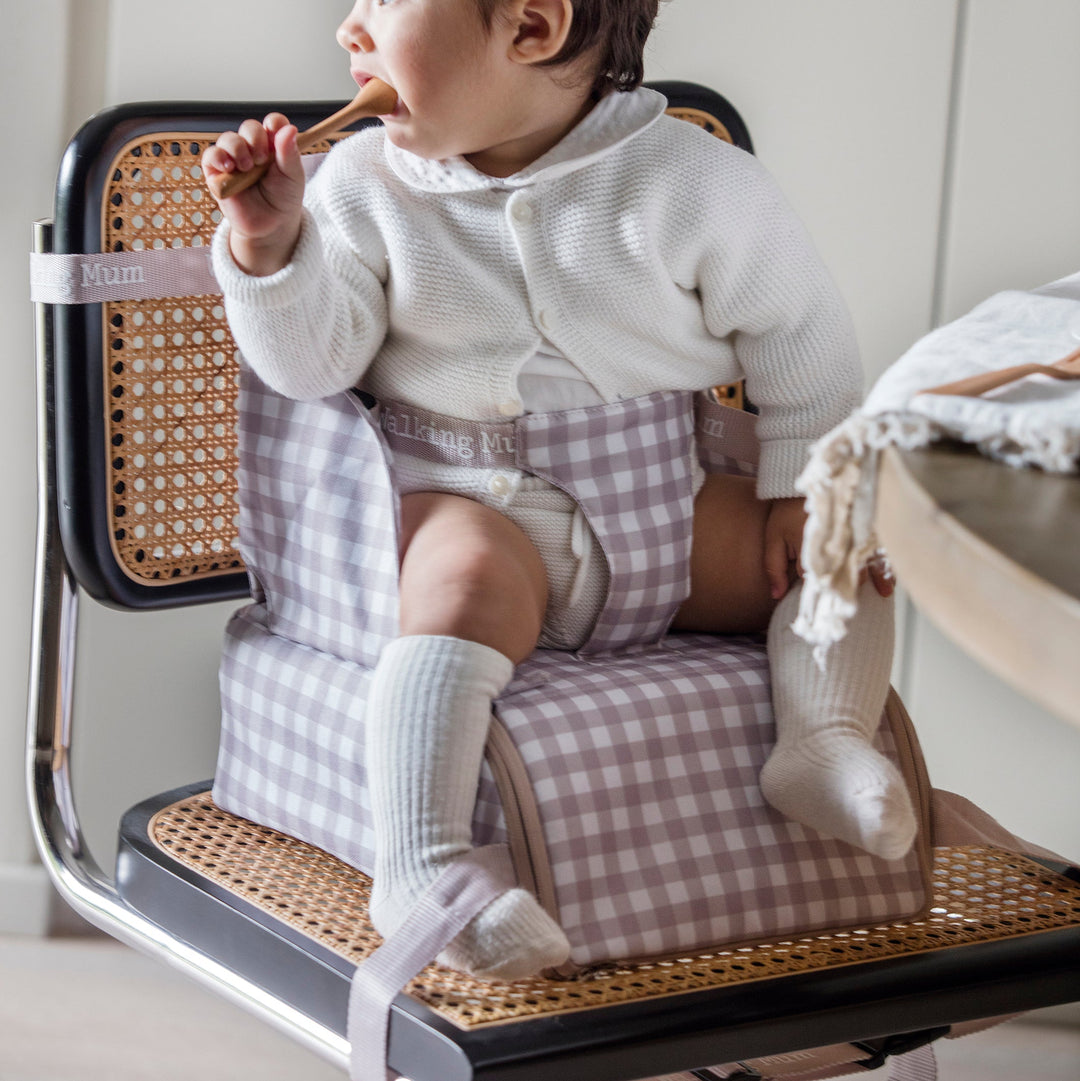 Walking Mum - Portable Highchair - Caetana Sand - Mabel & Fox