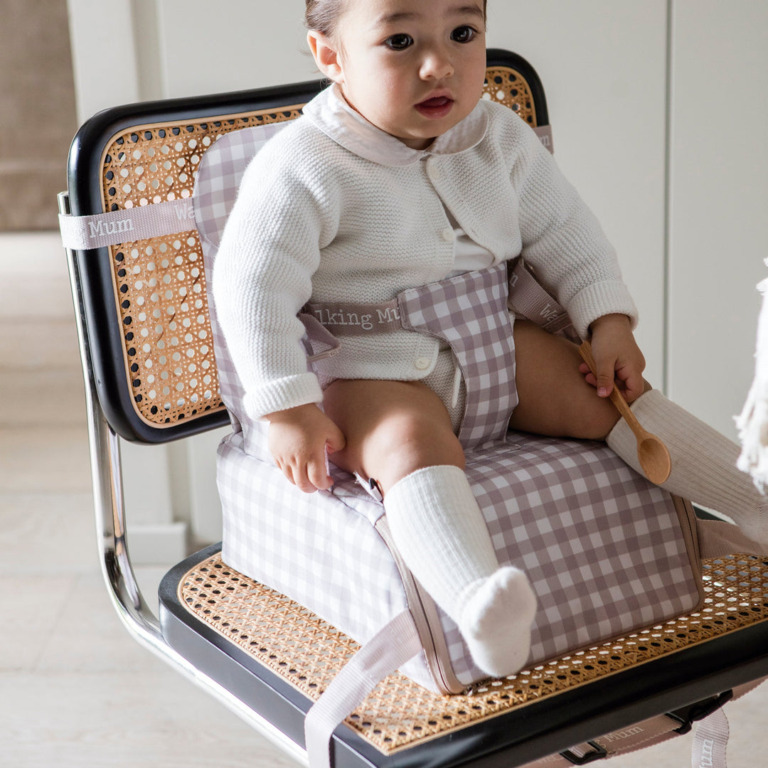 Walking Mum - Portable Highchair - Caetana Sand - Mabel & Fox