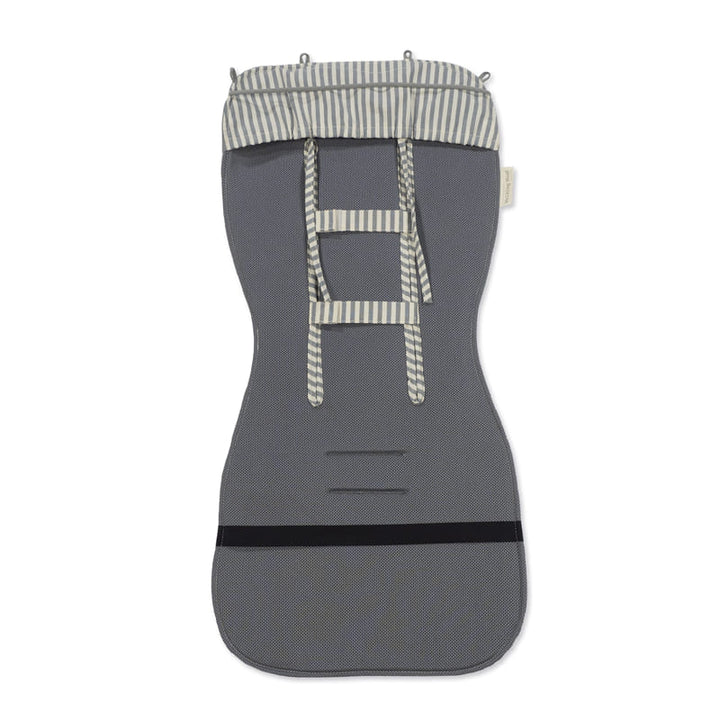 Walking Mum - Seat Liner - Praliné Stripes Matcha - Mabel & Fox
