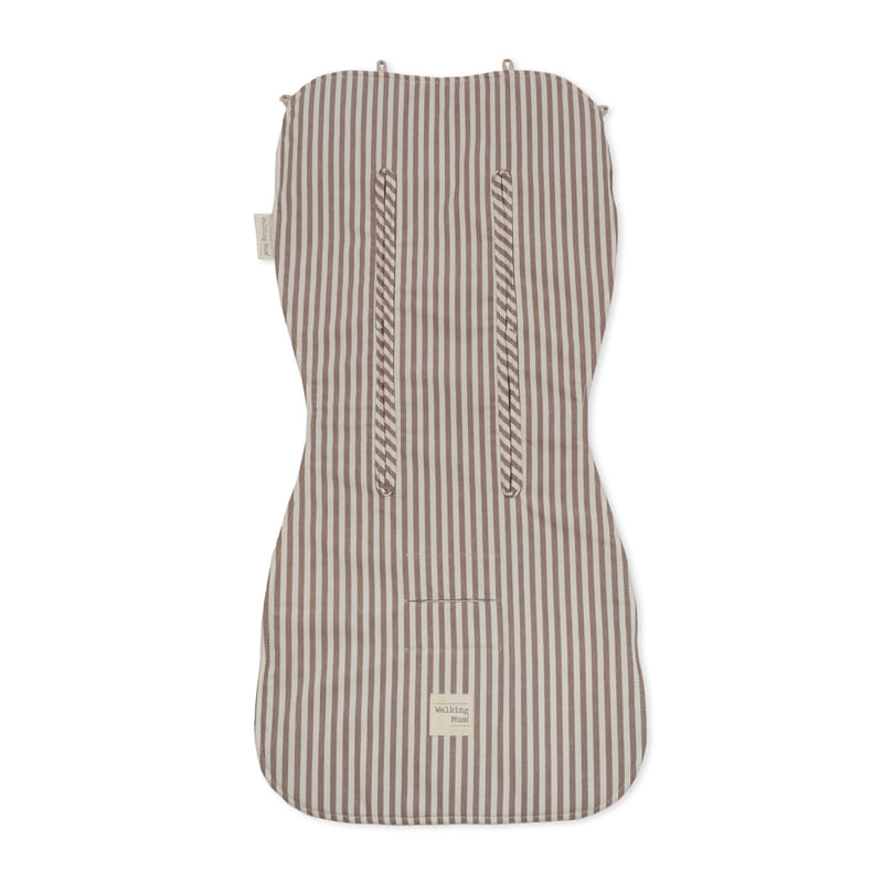 Walking Mum - Seat Liner - Praliné Stripes Moka - Mabel & Fox