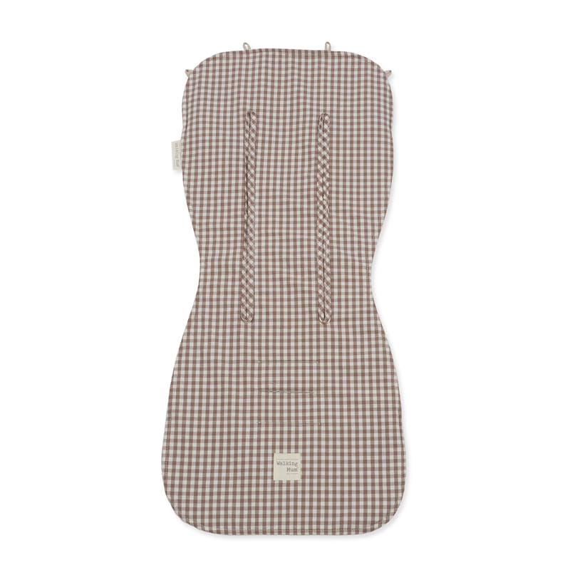 Walking Mum - Seat Liner - Praliné Vichy Moka - Mabel & Fox