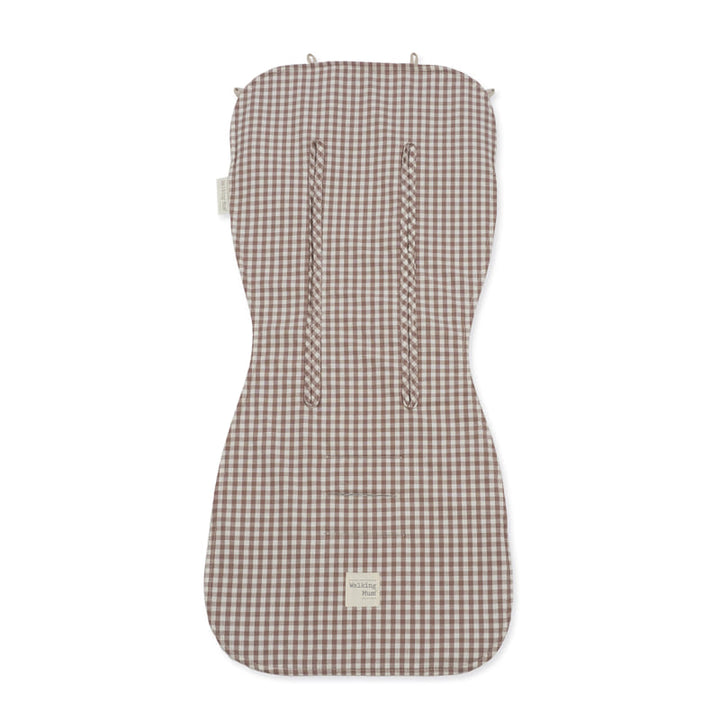 Walking Mum - Seat Liner - Praliné Vichy Moka - Mabel & Fox