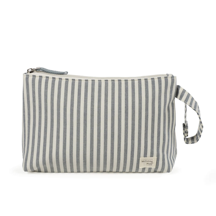 Walking Mum - Toiletry Bag - Praliné Stripes Matcha - Mabel & Fox