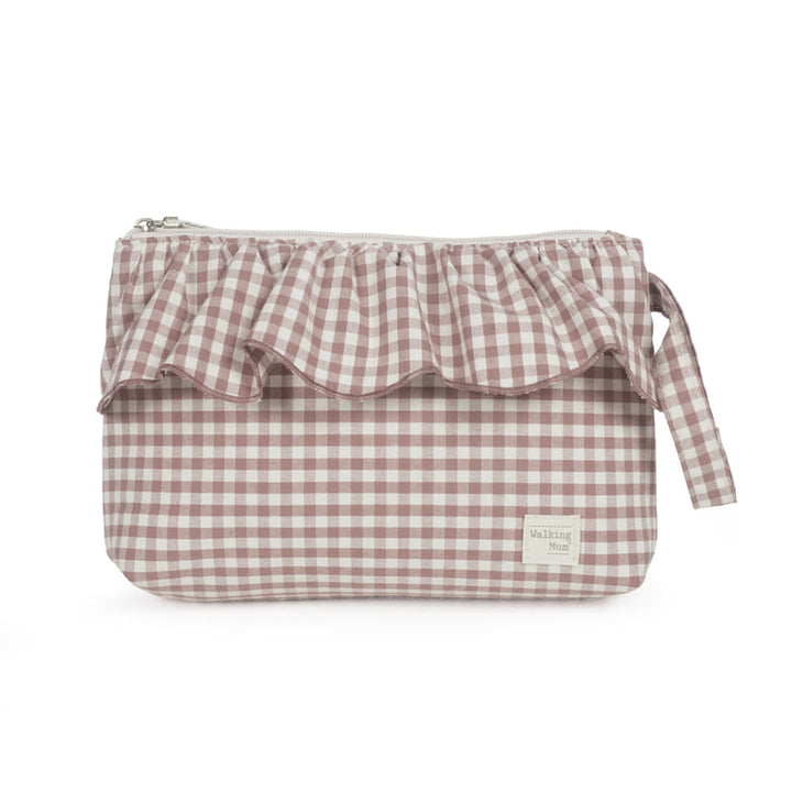 Walking Mum - Toiletry Bag - Praliné Vichy Moka - Mabel & Fox