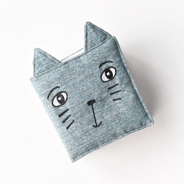 Wee Gallery - Soft Cloth Book - Friendly Face in the Garden - Cat