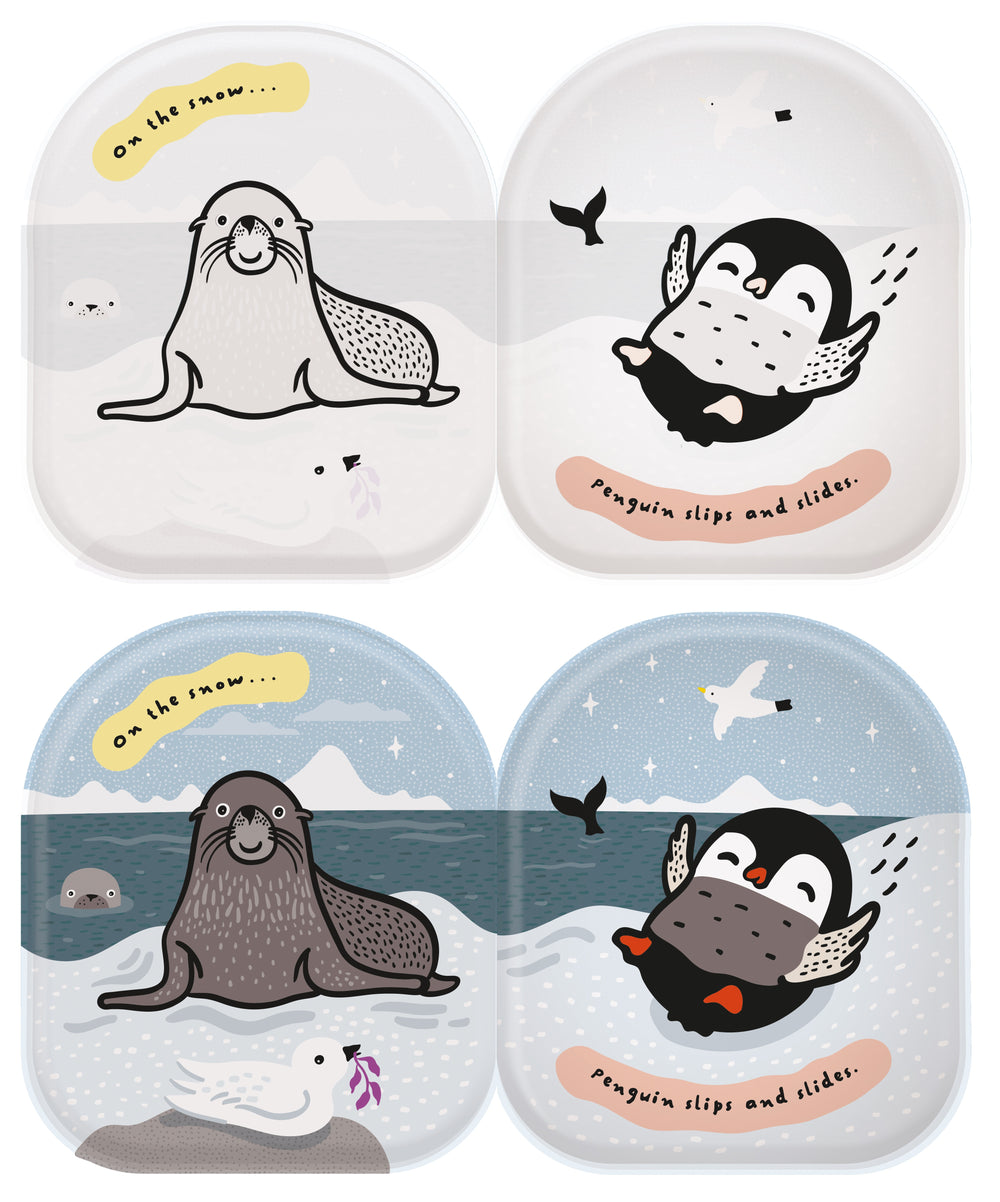 Wee Gallery - Bath Book - Penguin & Friends - Mabel & Fox