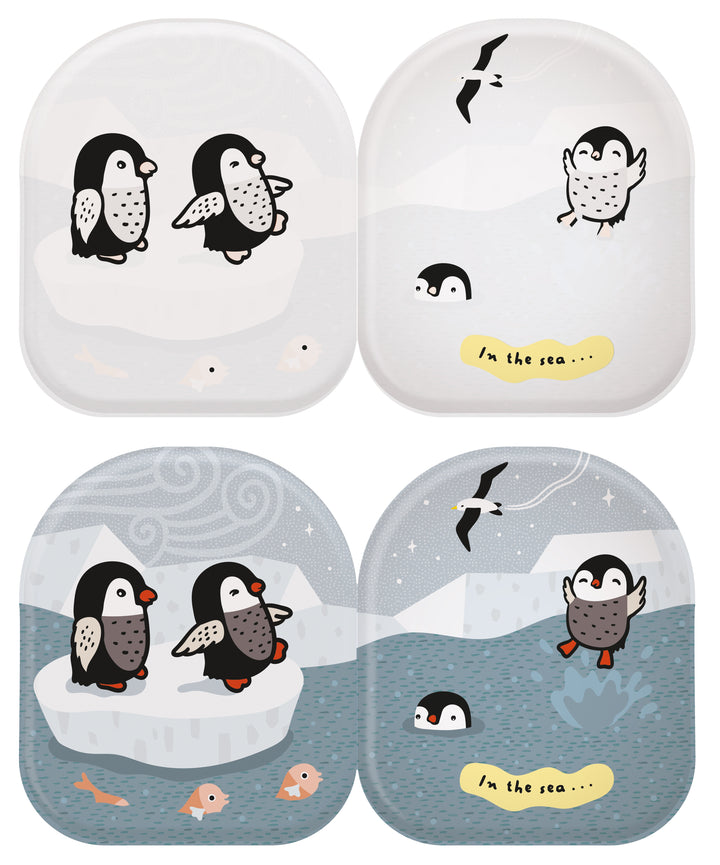 Wee Gallery - Bath Book - Penguin & Friends - Mabel & Fox