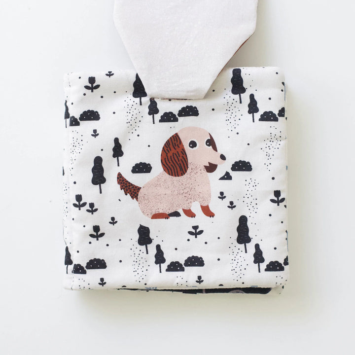 Wee Gallery - Soft Cloth Book - Pets - Mabel & Fox