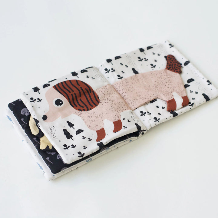Wee Gallery - Soft Cloth Book - Pets - Mabel & Fox