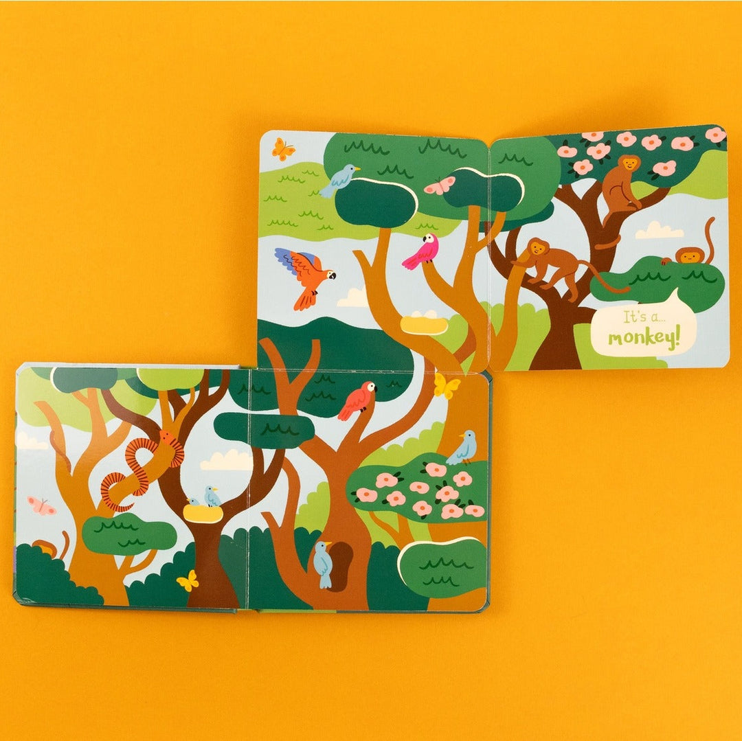 Who’s in the Wild – Fold-Out Flaps Board Book - Mabel & Fox