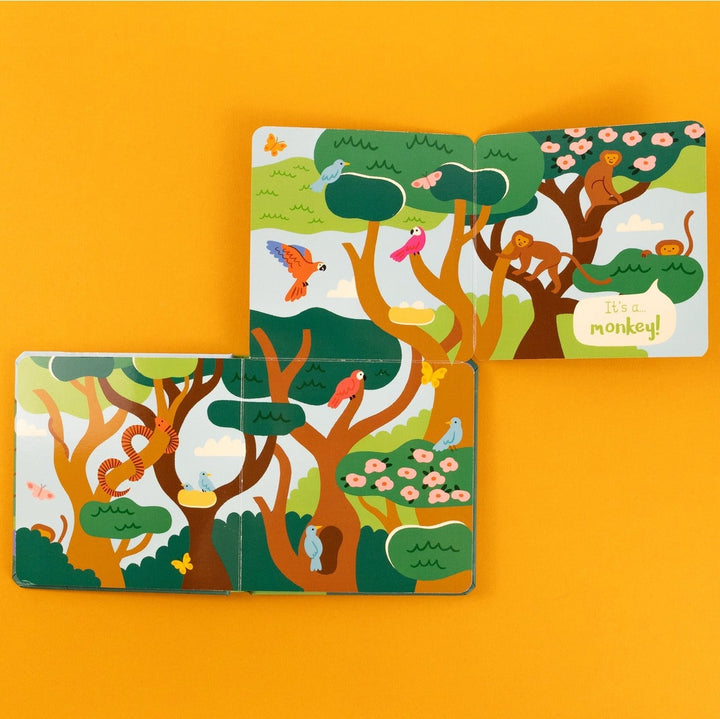Who’s in the Wild – Fold-Out Flaps Board Book - Mabel & Fox