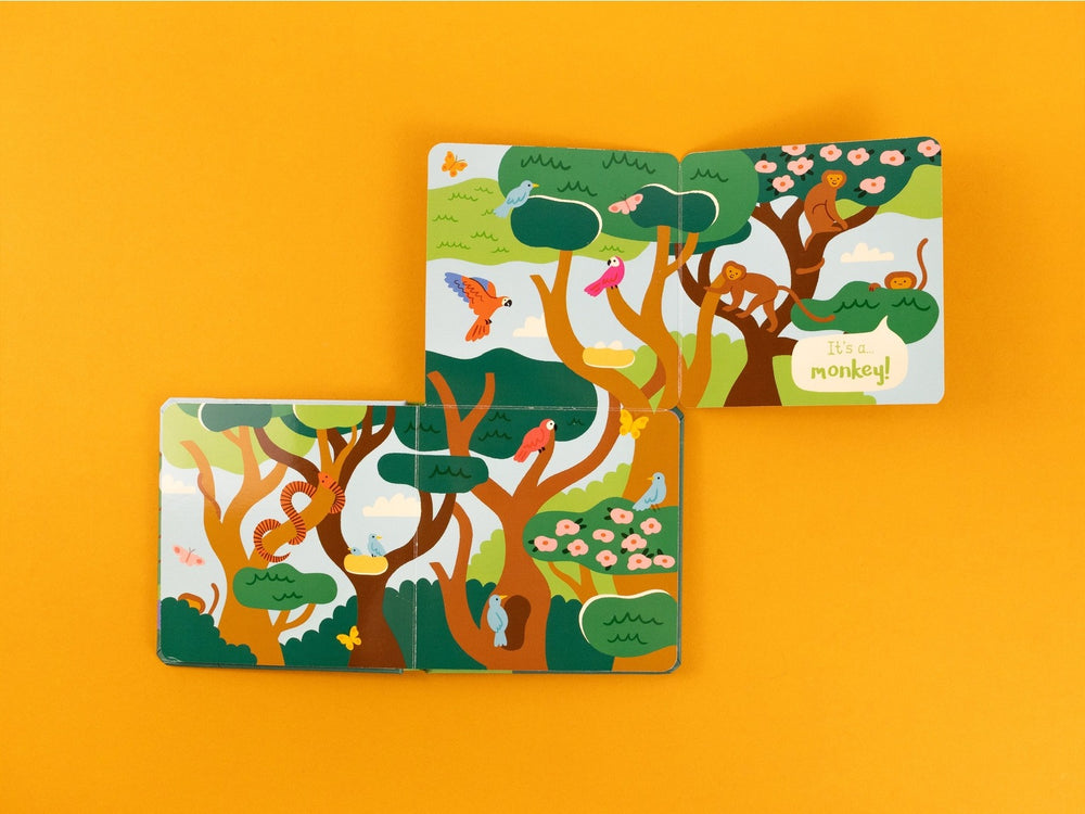 Who’s in the Wild – Fold-Out Flaps Board Book - Mabel & Fox