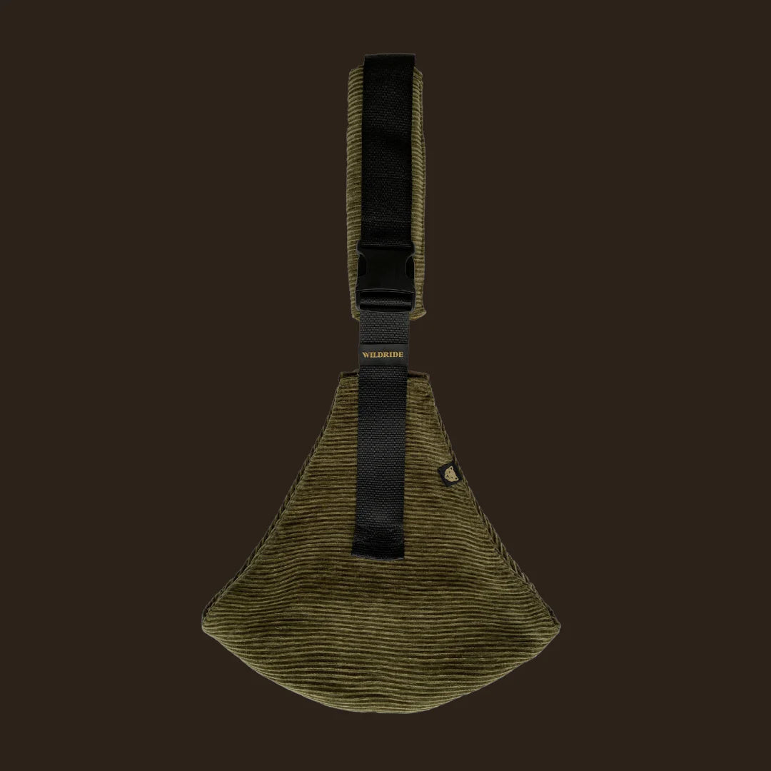 Wildride - Corduroy Toddler Carrier - Olive Green - Mabel & Fox