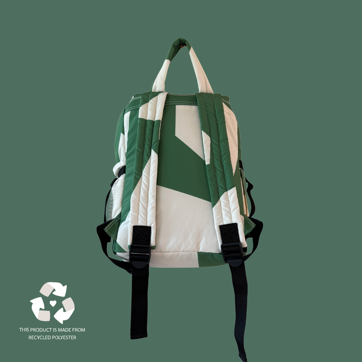 Wildride - Recycled Adult Backpack - Green Graphic - Mabel & Fox