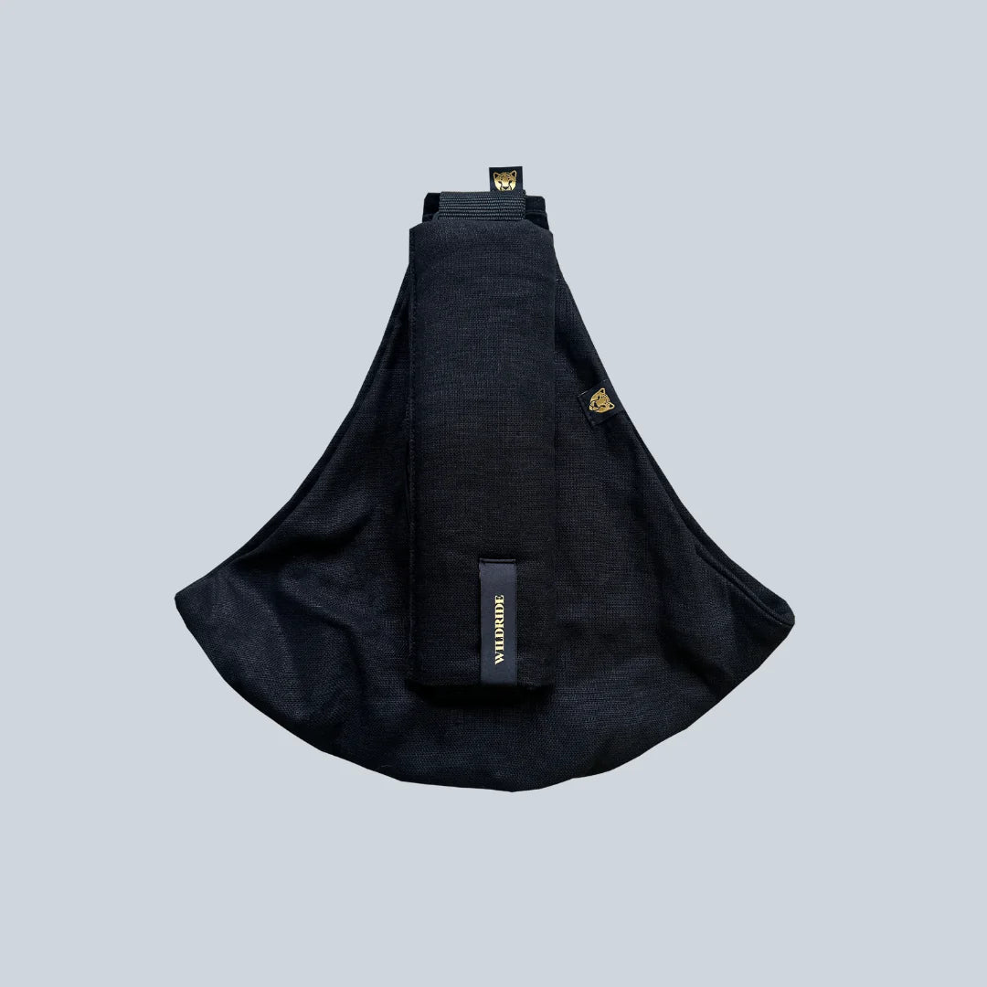 Wildride - Toddler Carrier - Black Linen - Mabel & Fox