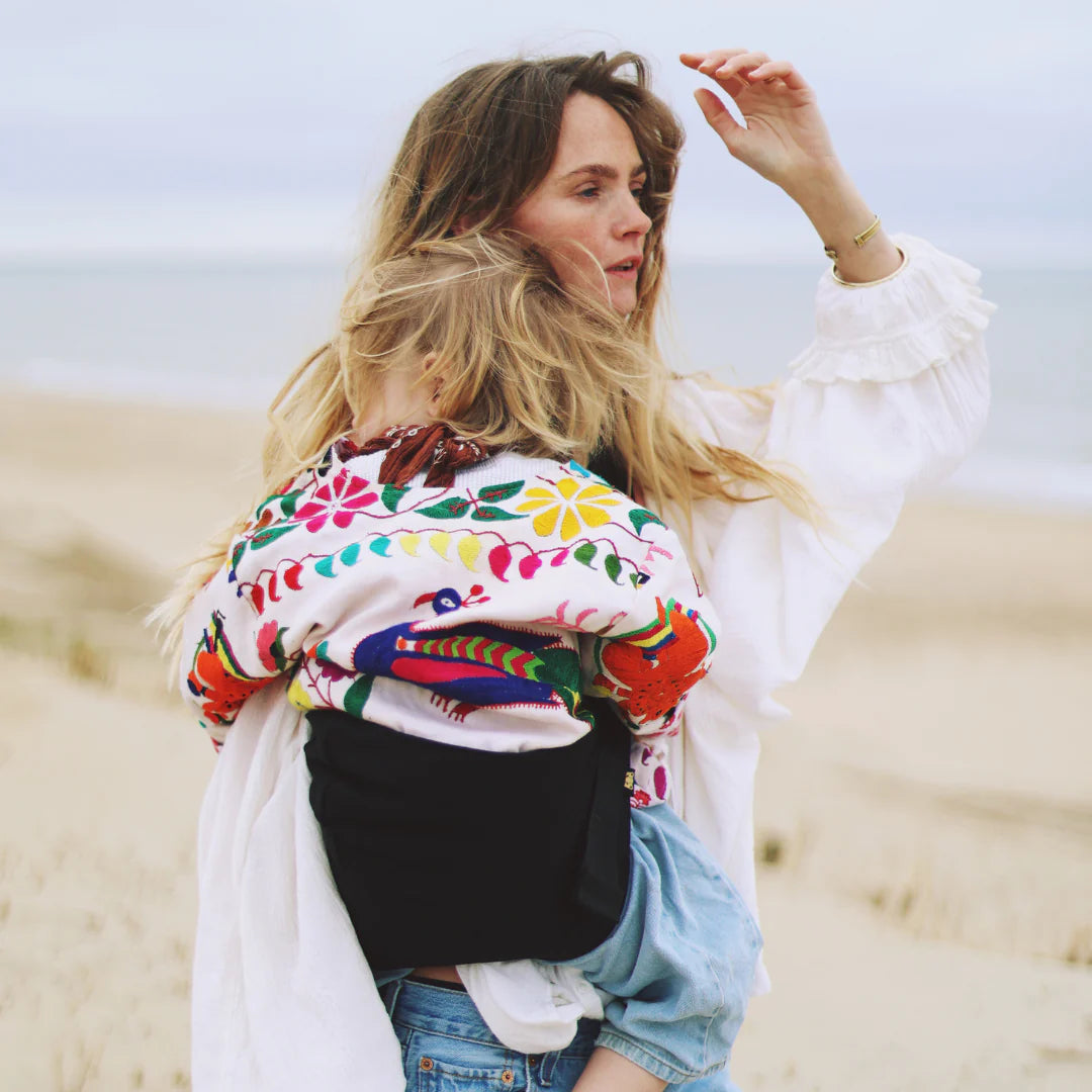 Wildride - Toddler Carrier - Black Linen - Mabel & Fox