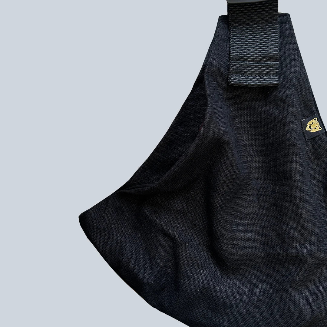 Wildride - Toddler Carrier - Black Linen - Mabel & Fox