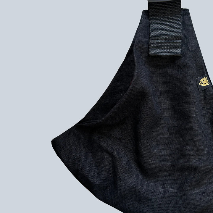 Wildride - Toddler Carrier - Black Linen - Mabel & Fox