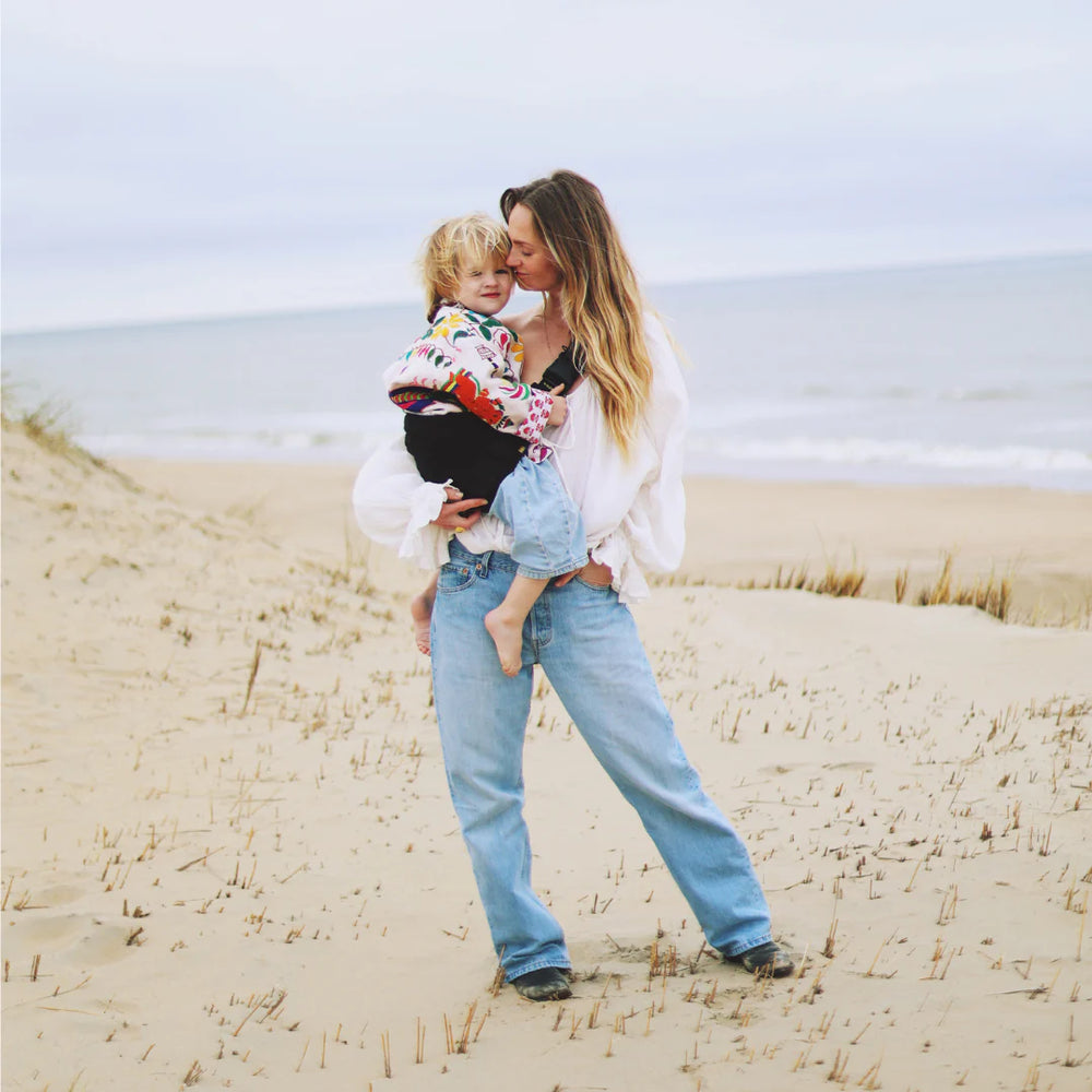 Wildride - Toddler Carrier - Black Linen - Mabel & Fox