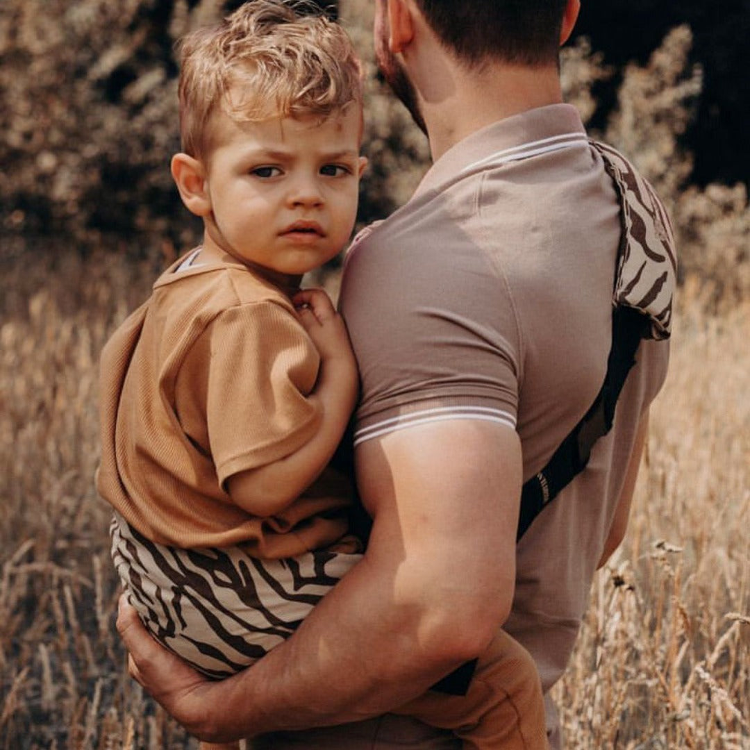 Wildride - Toddler Carrier - Brown Zebra - Mabel & Fox