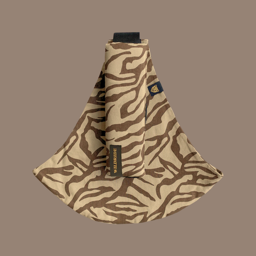 Wildride - Toddler Carrier - Brown Zebra - Mabel & Fox