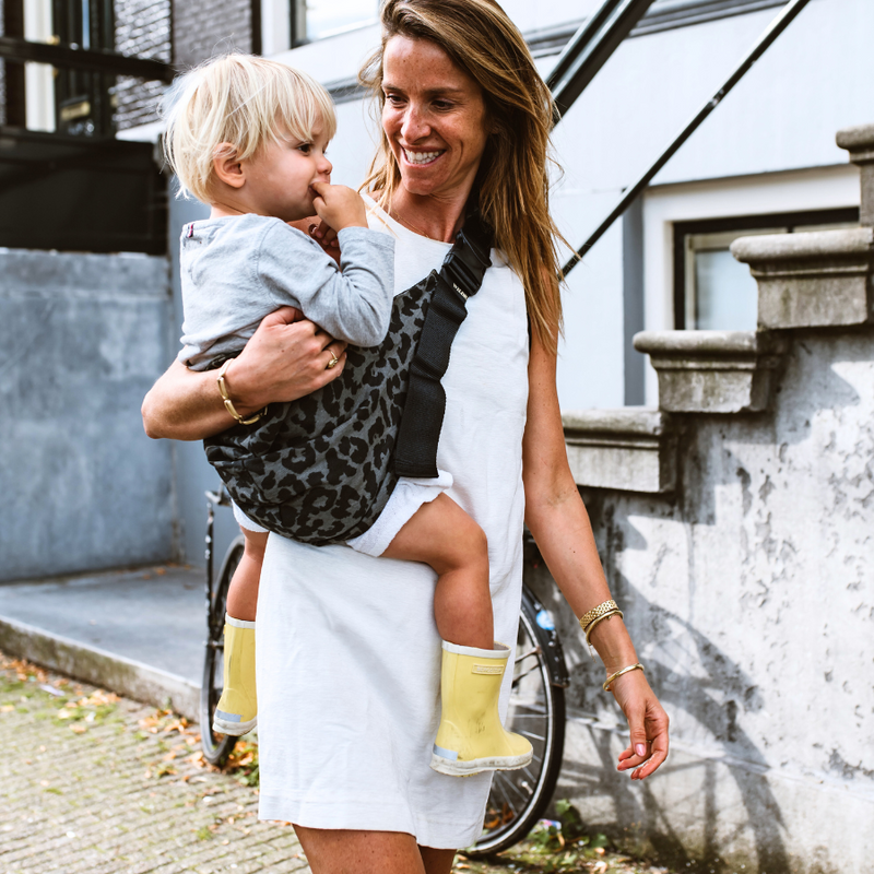 Wildride - Toddler Carrier - Grey Leopard - Mabel & Fox
