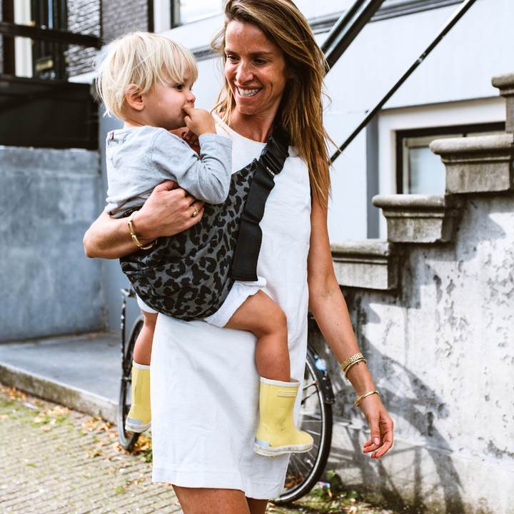 Wildride - Toddler Carrier - Grey Leopard - Mabel & Fox