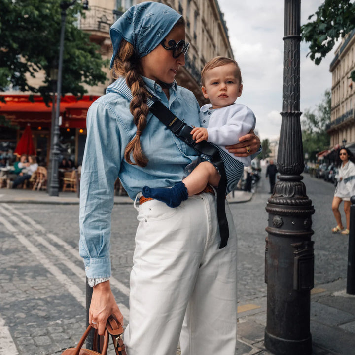 Wildride - Toddler Carrier - Indigo Stripe - Mabel & Fox