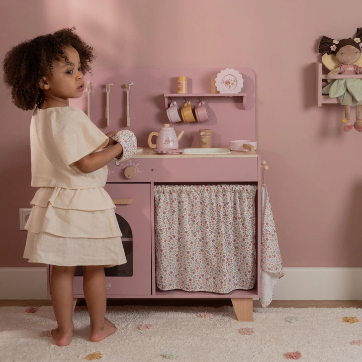 Little Dutch - Wooden Play Kitchen - Pink - Mabel & Fox