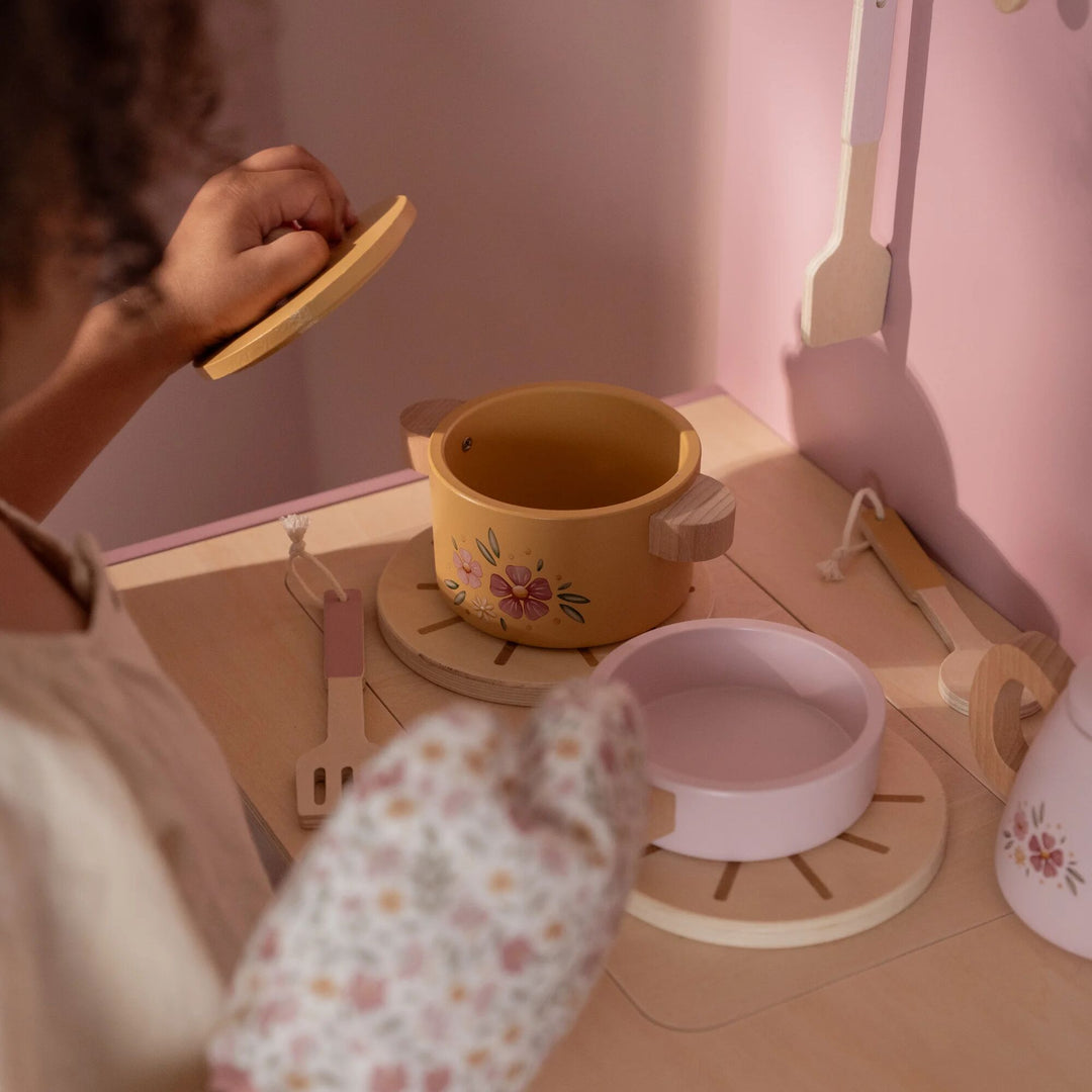 Little Dutch - Wooden Play Kitchen - Pink - Mabel & Fox