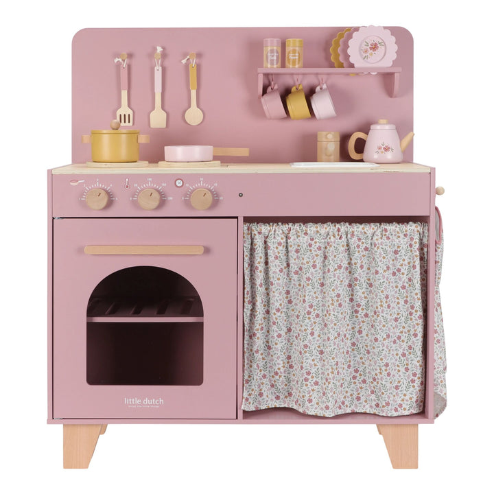 Little Dutch - Wooden Play Kitchen - Pink - Mabel & Fox
