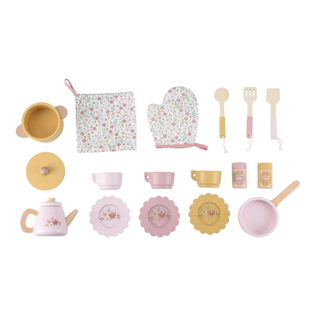 Little Dutch - Wooden Play Kitchen - Pink - Mabel & Fox